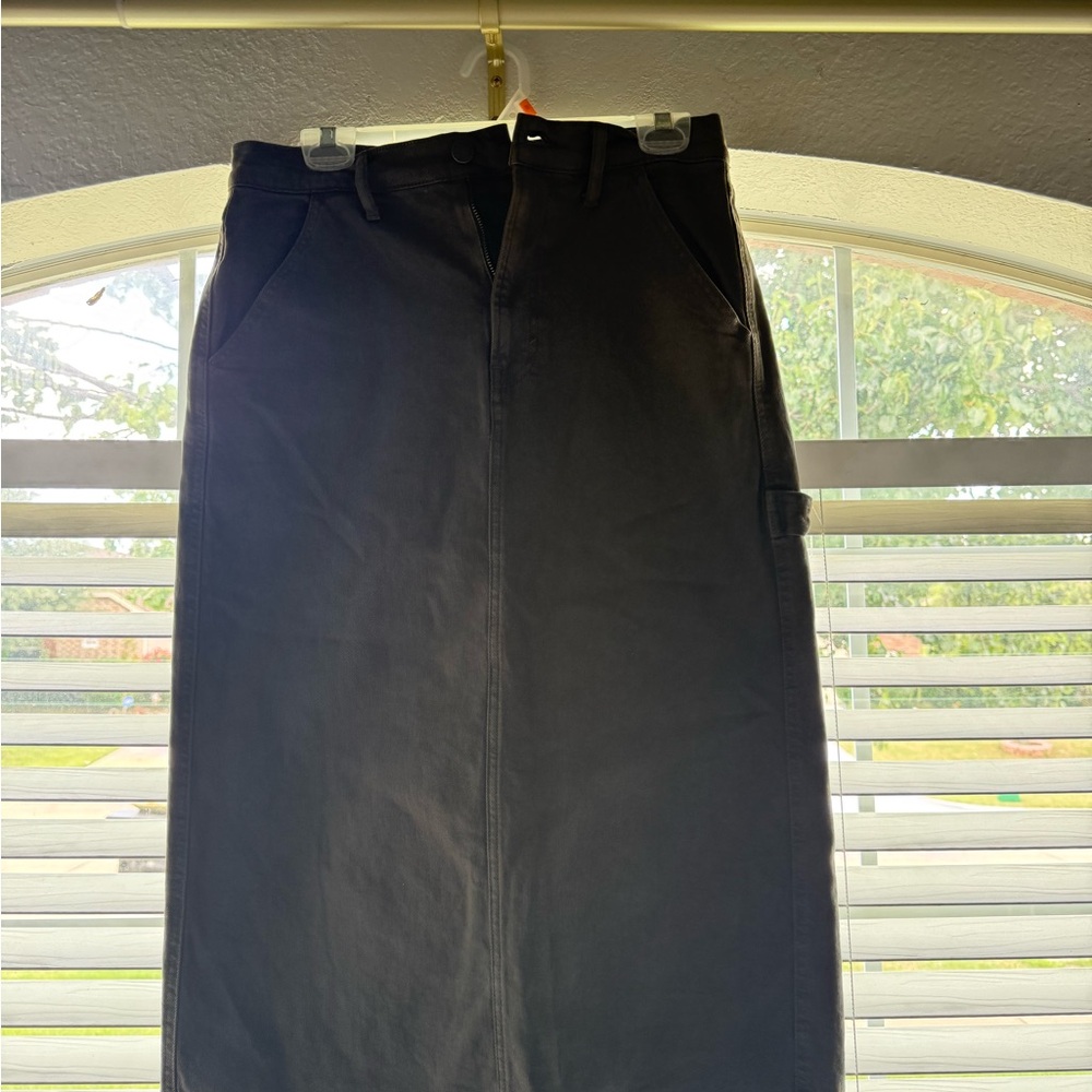 a.n.a Dark Brown High-Rise Skirt